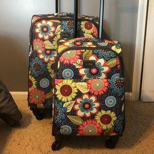 Vera Bradley Flower Shower Luggage 🌻